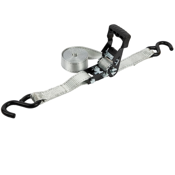 Erickson 1.25"X12Ft 2500 lb HD Ratcheting Tie Downs Gray 34411 - main